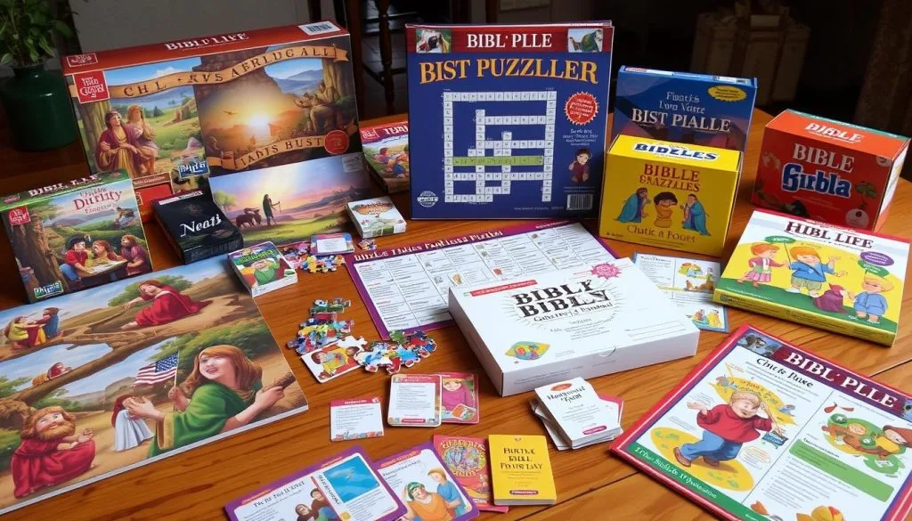Bible based puzzles and games